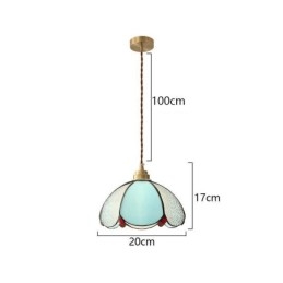 Minimalistisk Petal Glass Pendellampe Enkelthodet Glass Pendellampe