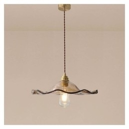 Lotusblad Glass Pendellampe Kreativ Dekorativ Lampe