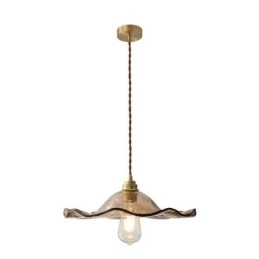 Lotusblad Glass Pendellampe Kreativ Dekorativ Lampe