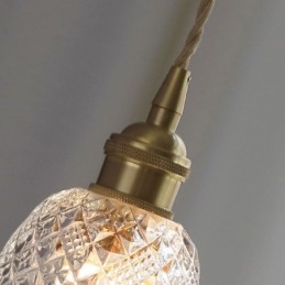 Moderne Blomsterglass Pendellampe Med 1 Lyspære Dekorativ Lampe