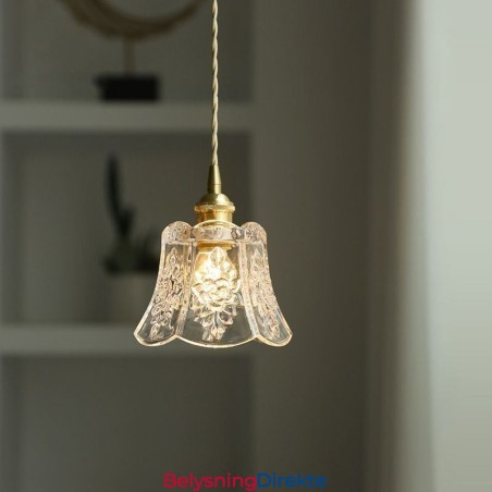 Blomsterpendellampe Minimalistisk Dekorativ Glasslampe