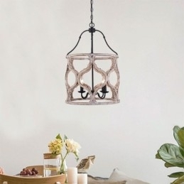 Vintage-Stil Lanterne Med 4 Lys