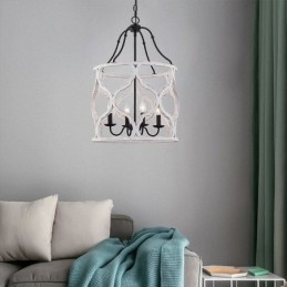 Vintage-Stil Lanterne Med 4 Lys