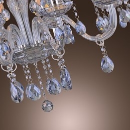 Tradisjonell Klassisk Krystallgalvanisert Glasslysekrone