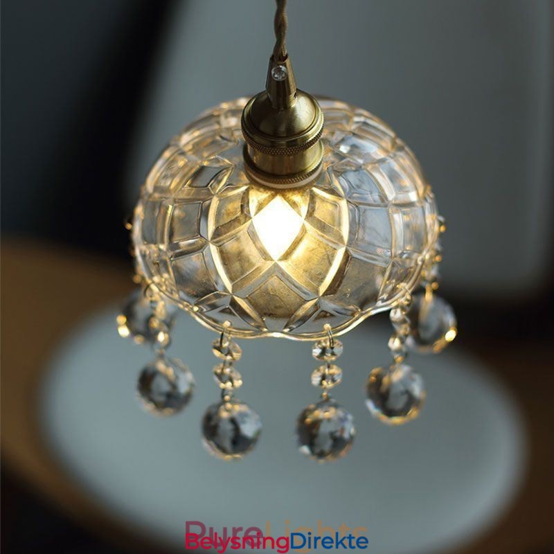Moderne Mini Glass Pendellampe Med 1 Lyspære