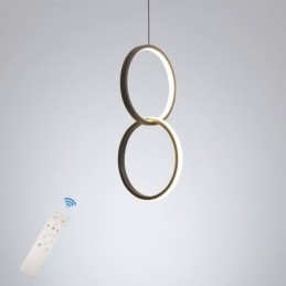 Mimimalist Dobbel Ringformet Pendellampe