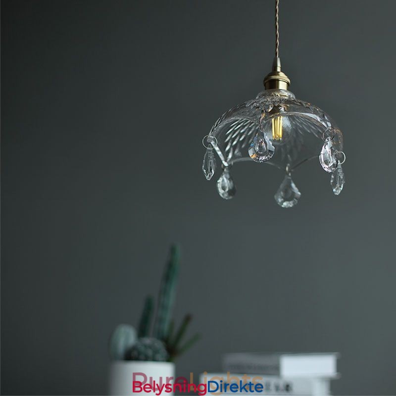 Moderne Minimalistisk Glass Pendellampe Med Én Lyskilde