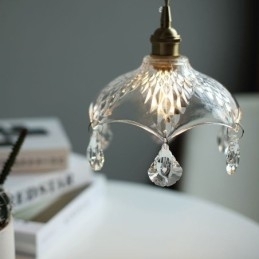Moderne Minimalistisk Glass Pendellampe Med Én Lyskilde