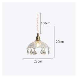 Moderne Minimalistisk Glass Pendellampe Med Én Lyskilde