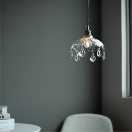 Moderne Minimalistisk Glass Pendellampe Med Én Lyskilde