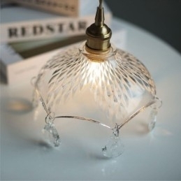 Moderne Minimalistisk Glass Pendellampe Med Én Lyskilde