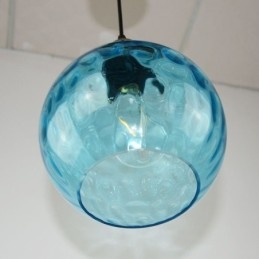 Moderne Glassanhengslampe Rund Glassanhengslampe Med Vannmønster