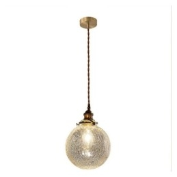 Moderne Pendellampe I Glass Med Knitrende Tak