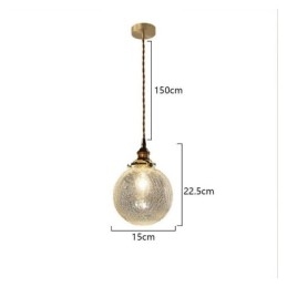 Moderne Pendellampe I Glass Med Knitrende Tak