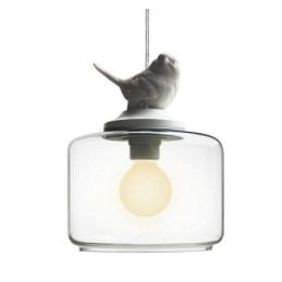 Retro-Stil Glass Pendellampe Little Bird Dekorativ Belysning