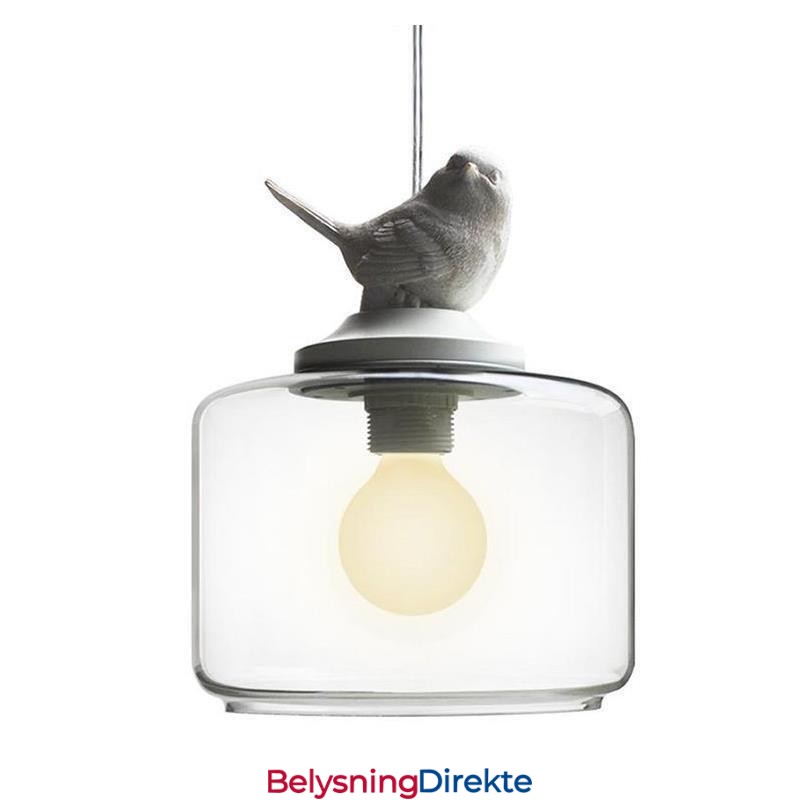 Retro-Stil Glass Pendellampe Little Bird Dekorativ Belysning