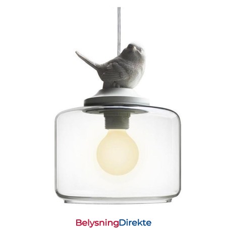 Retro-Stil Glass Pendellampe Little Bird Dekorativ Belysning