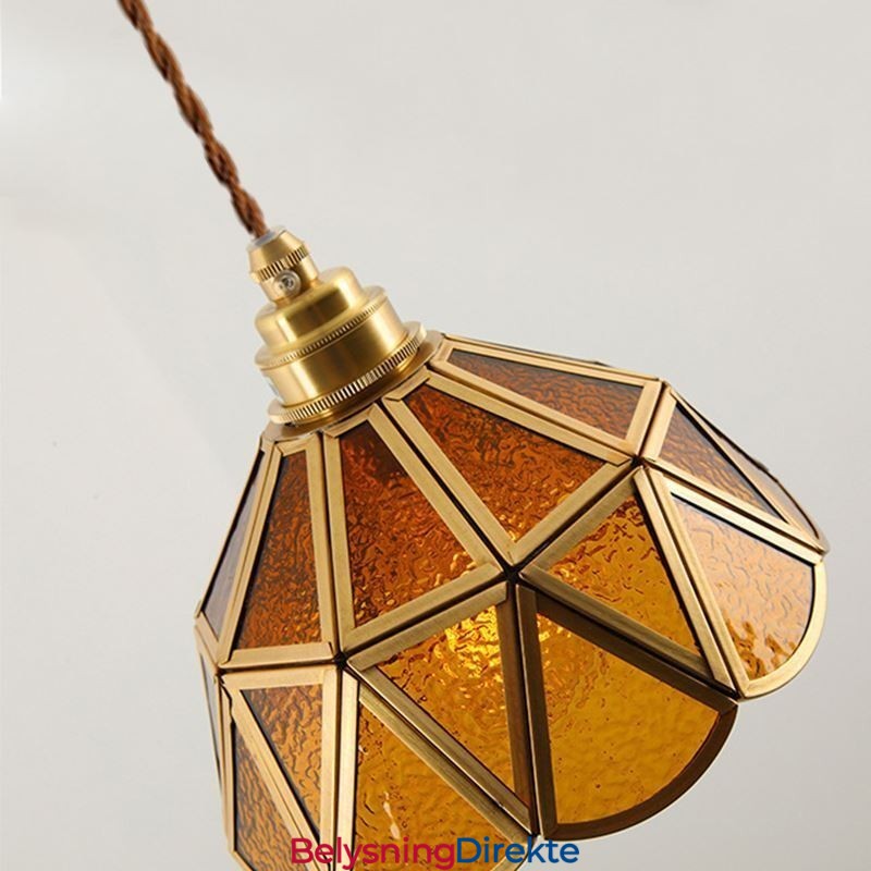 Retro Glass Pendellampe I Japansk Stil I Glass Taklampe