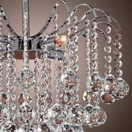 Moderne Samtidskrystallmaleri Metalllysekrone