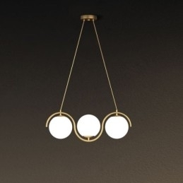 Moderne Glasskuleformet Anhengslampe Minimalistisk Lampe
