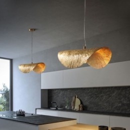 Messing Pendellampe Moderne Minimalistisk Lotusblad Taklampe