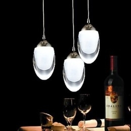 Moderne Samtids Tradisjonell Klassisk Landlig Krom Glass Lysekrone Pendellampe