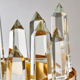 Moderne Krystall Pendellampe Sirkel Krystall Taklampe