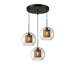 Minimalistisk Glassklyngependellampe Med 3 Lys, Taklampeøy
