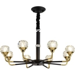 Moderne Krystallanhengslampe Elegant Krystalllysekrone