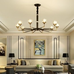 Moderne Krystallanhengslampe Elegant Krystalllysekrone