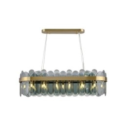 Minimalistisk Glassanhengslampe Unik Farge Rektangulær Taklampe Øy