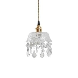 Elegant Glass Pendellampe Med Enkelt Hode, Mini-Pendellampe
