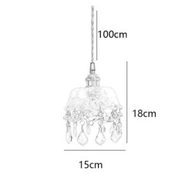 Elegant Glass Pendellampe Med Enkelt Hode, Mini-Pendellampe
