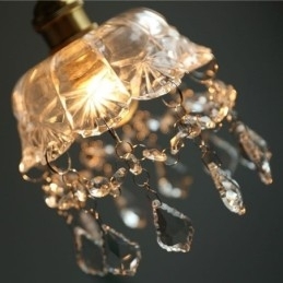 Elegant Glass Pendellampe Med Enkelt Hode, Mini-Pendellampe