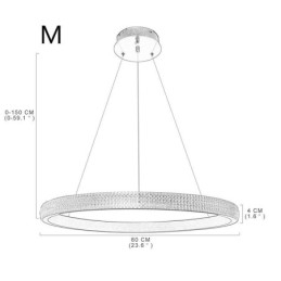 Ring Pendellampe Minimalistisk Akryl Lysarmatur