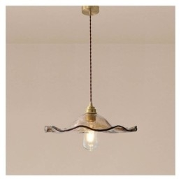 Lotusblad Glass Pendellampe Kreativ Dekorativ Lampe