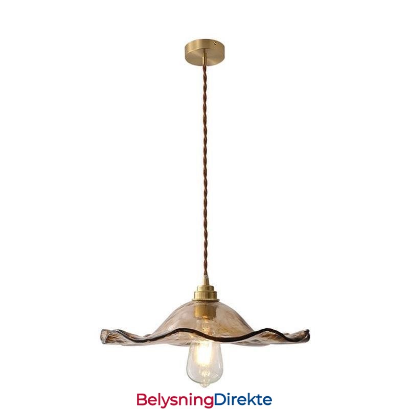 Lotusblad Glass Pendellampe Kreativ Dekorativ Lampe