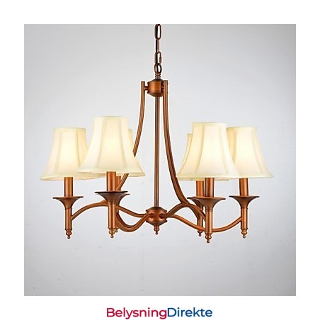 Moderne Samtids Tradisjonell Klassisk Rustikk Hytte Vintage Landlig Antikk Messing Metall Pendellampe