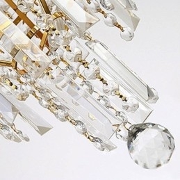 Moderne Elegant Krystall Anhengslampe Konisk Lysekrone