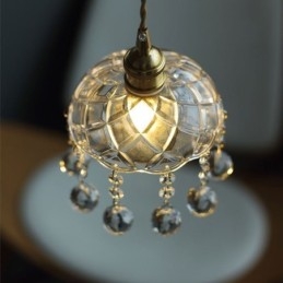 Moderne Mini Glass Pendellampe Med 1 Lyspære