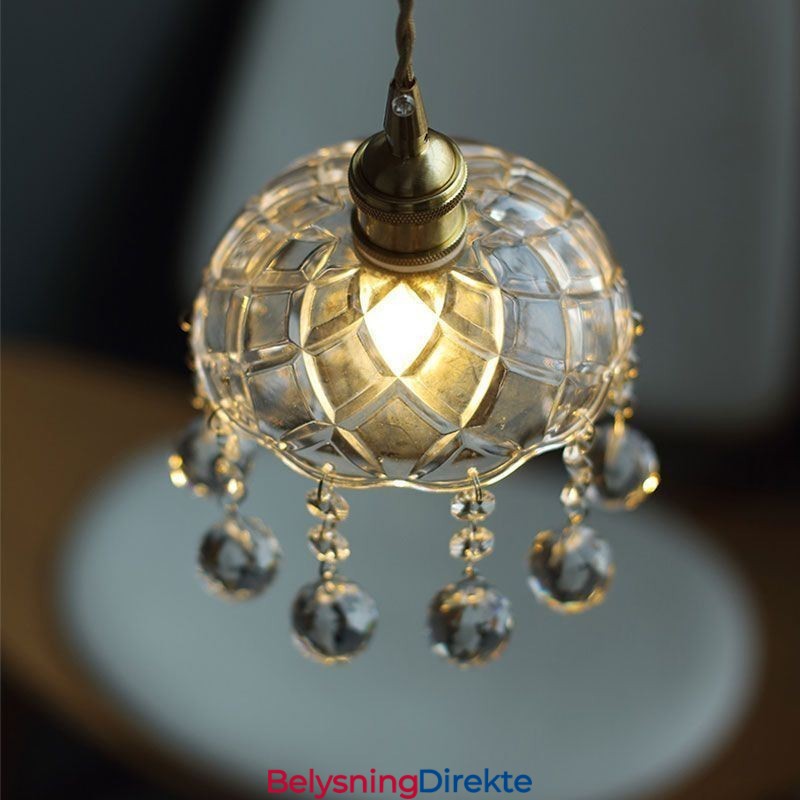 Moderne Mini Glass Pendellampe Med 1 Lyspære