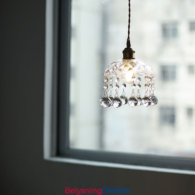 Moderne Mini Glass Pendellampe Med 1 Lyspære