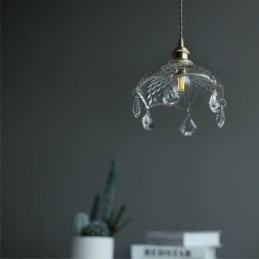 Moderne Minimalistisk Glass Pendellampe Med Én Lyskilde