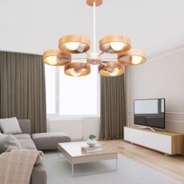 Nordisk Unik Pendellampe I Tre