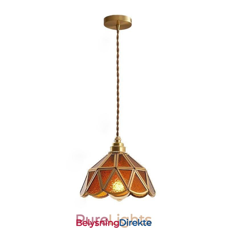 Retro Glass Pendellampe I Japansk Stil I Glass Taklampe