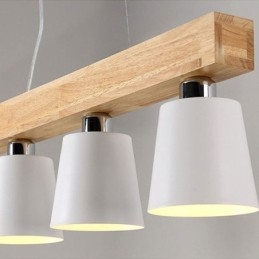Nordisk Trelysekrone Unik Rett Pendellampe Kafé