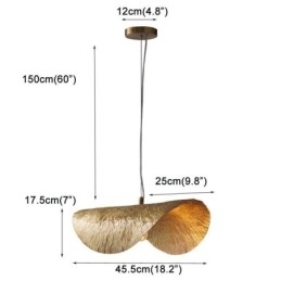 Messing Pendellampe Moderne Minimalistisk Lotusblad Taklampe