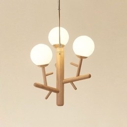 Nordisk Kreativ Pendellampe I Tre