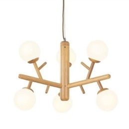 Nordisk Kreativ Pendellampe I Tre