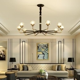 Moderne Krystallanhengslampe Elegant Krystalllysekrone